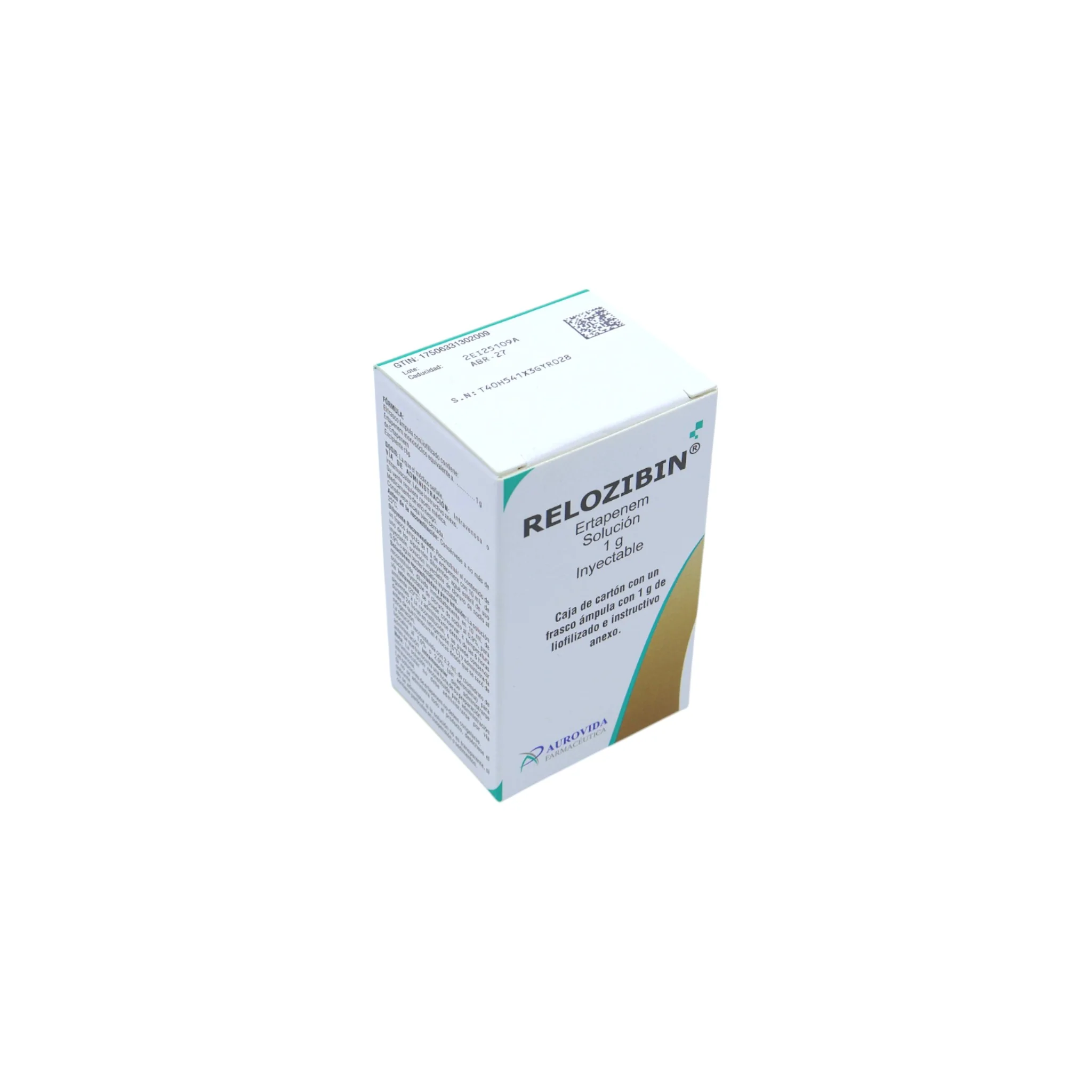Relozibin Ertapenem 1 g, solución - Image 2