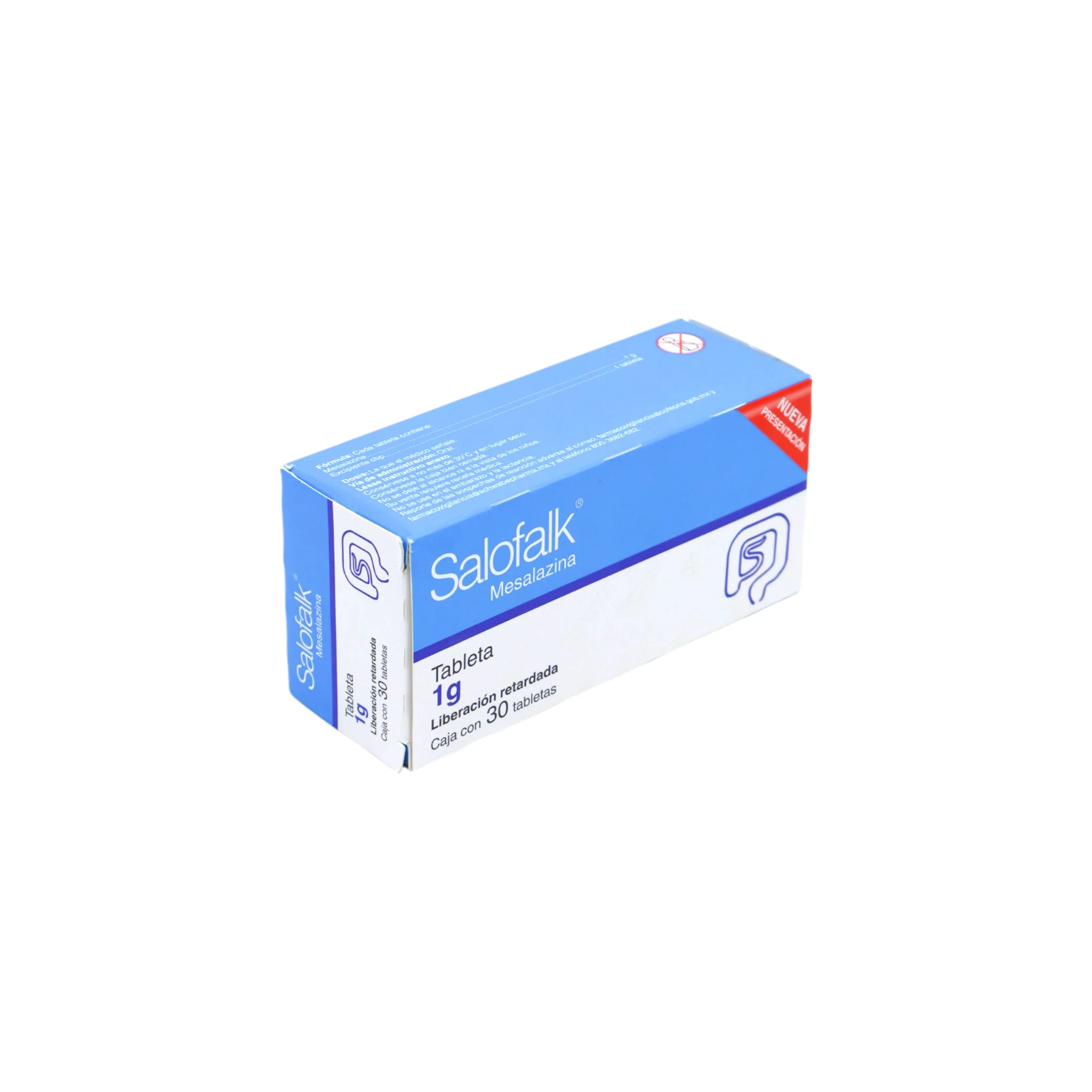 Salofalk Mesalazina 1 g, 30 Tabletas - Image 2