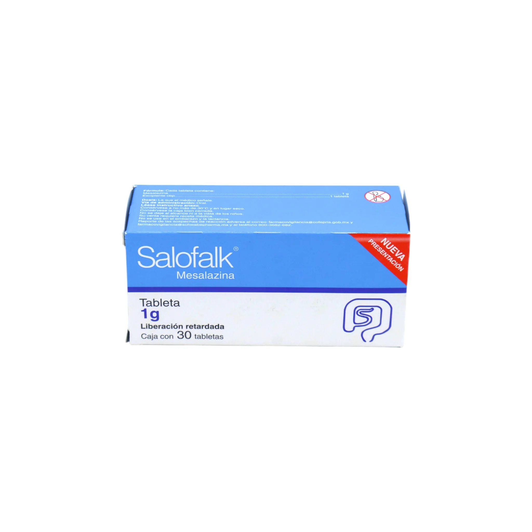 Salofalk Mesalazina 1 g, 30 Tabletas - Image 3