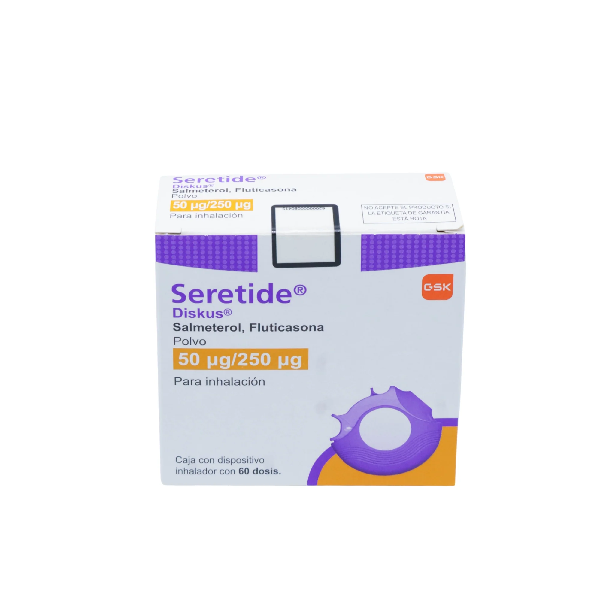 Seretide Diskus Polvo 50mcg/250mcg Caja C/ 60 dosis - Image 3