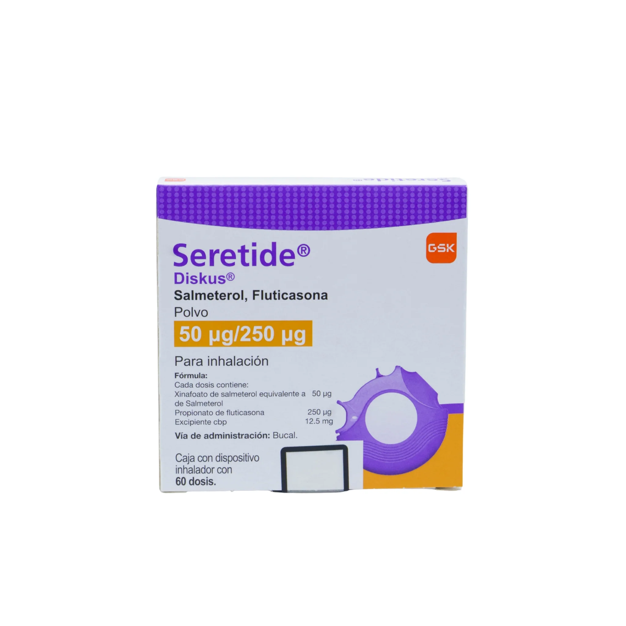 Seretide Diskus Polvo 50mcg/250mcg Caja C/ 60 dosis - Image 4