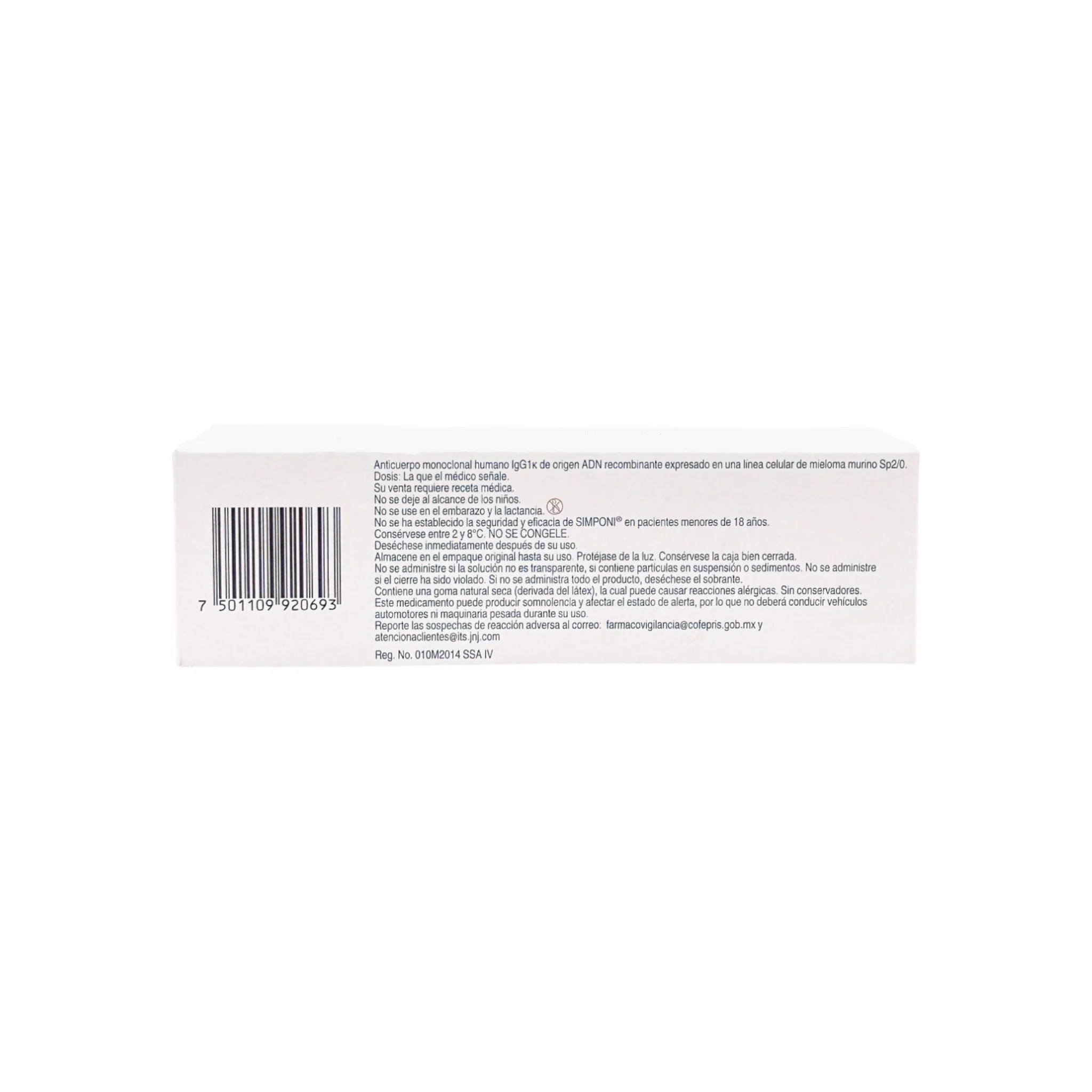 Simponi Golimumab 50 mg/0.5mL, Solución - Image 4