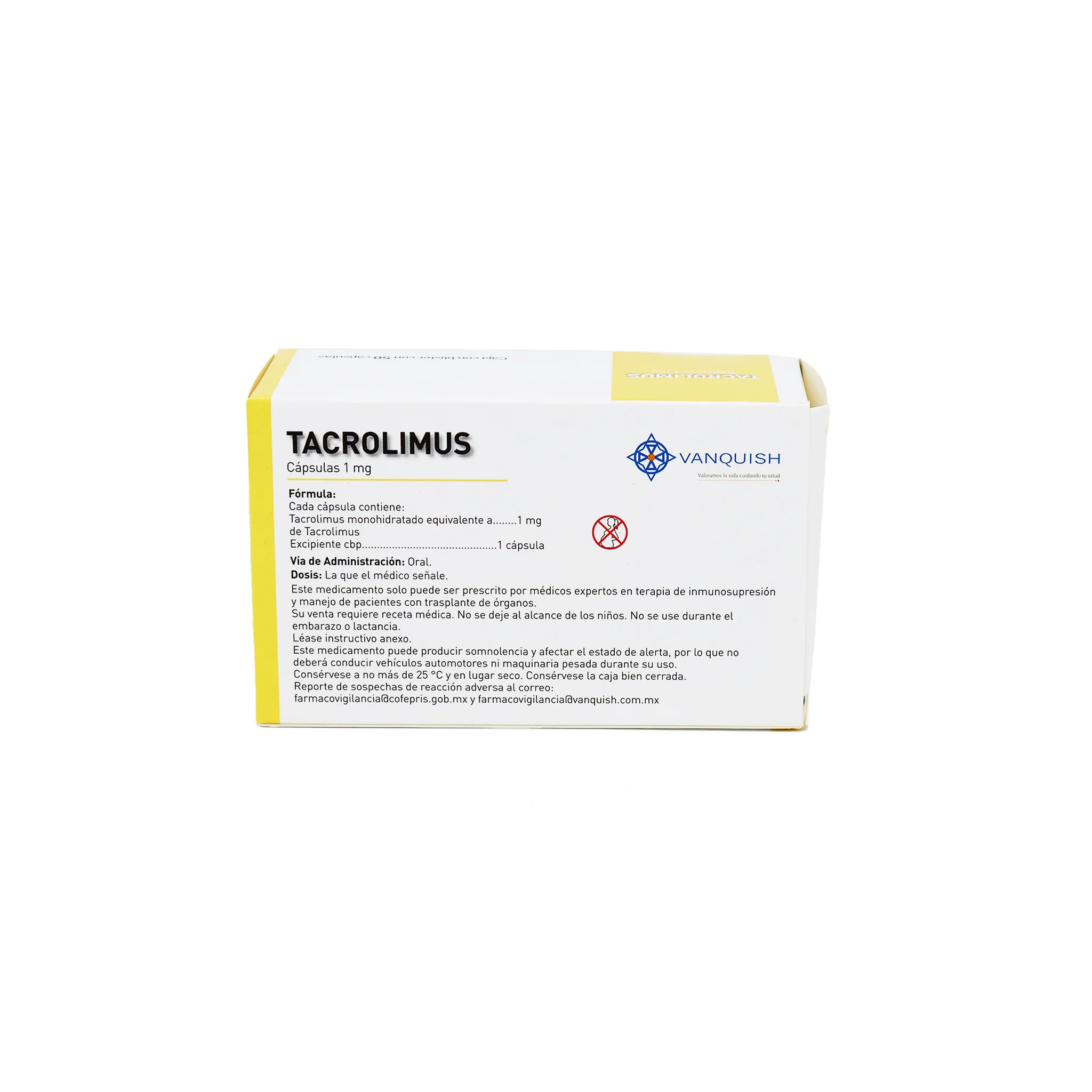 Tacrolimus 1 mg, 50 Cápsulas - Image 4