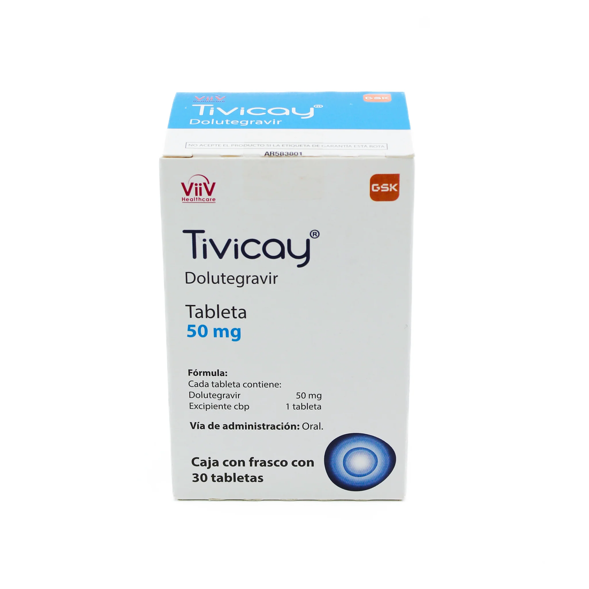 Tivicay 50 mg Caja con 30 tabletas - Image 3