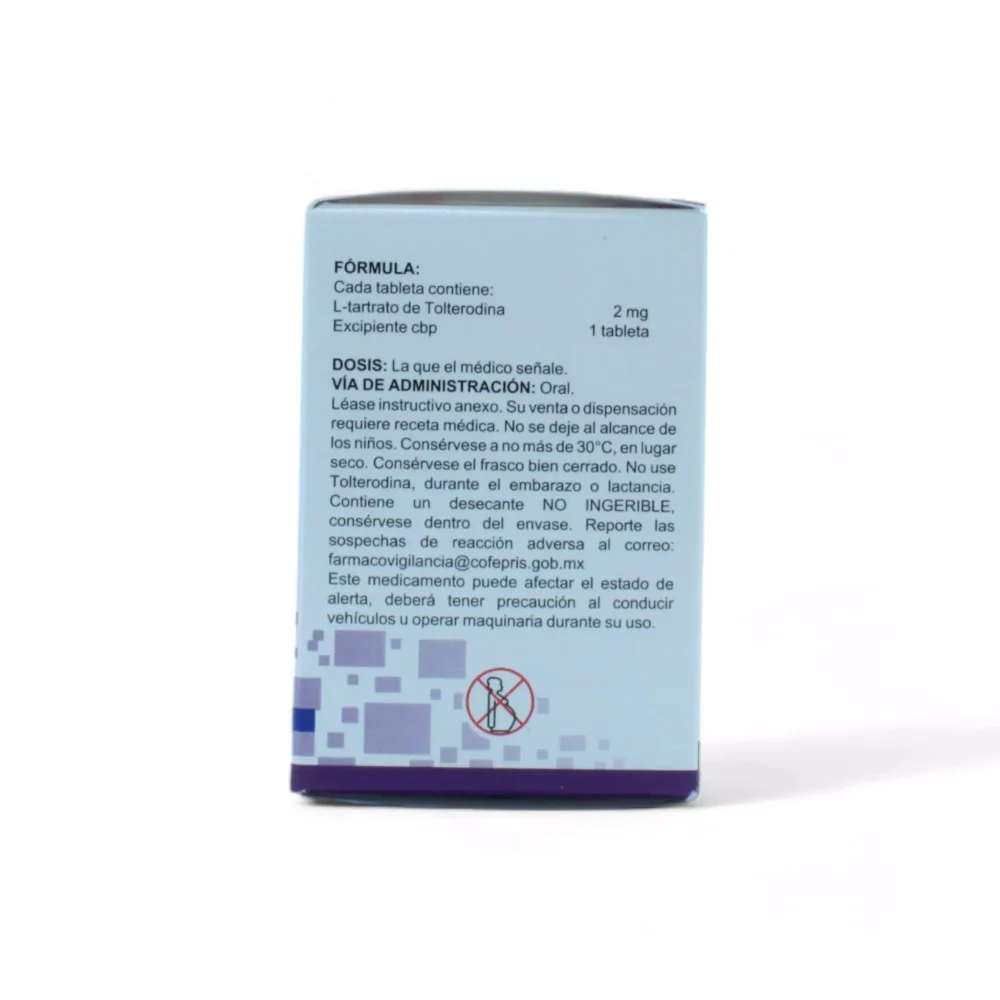 Tolterodina de 2mg Caja C/28 - Image 3