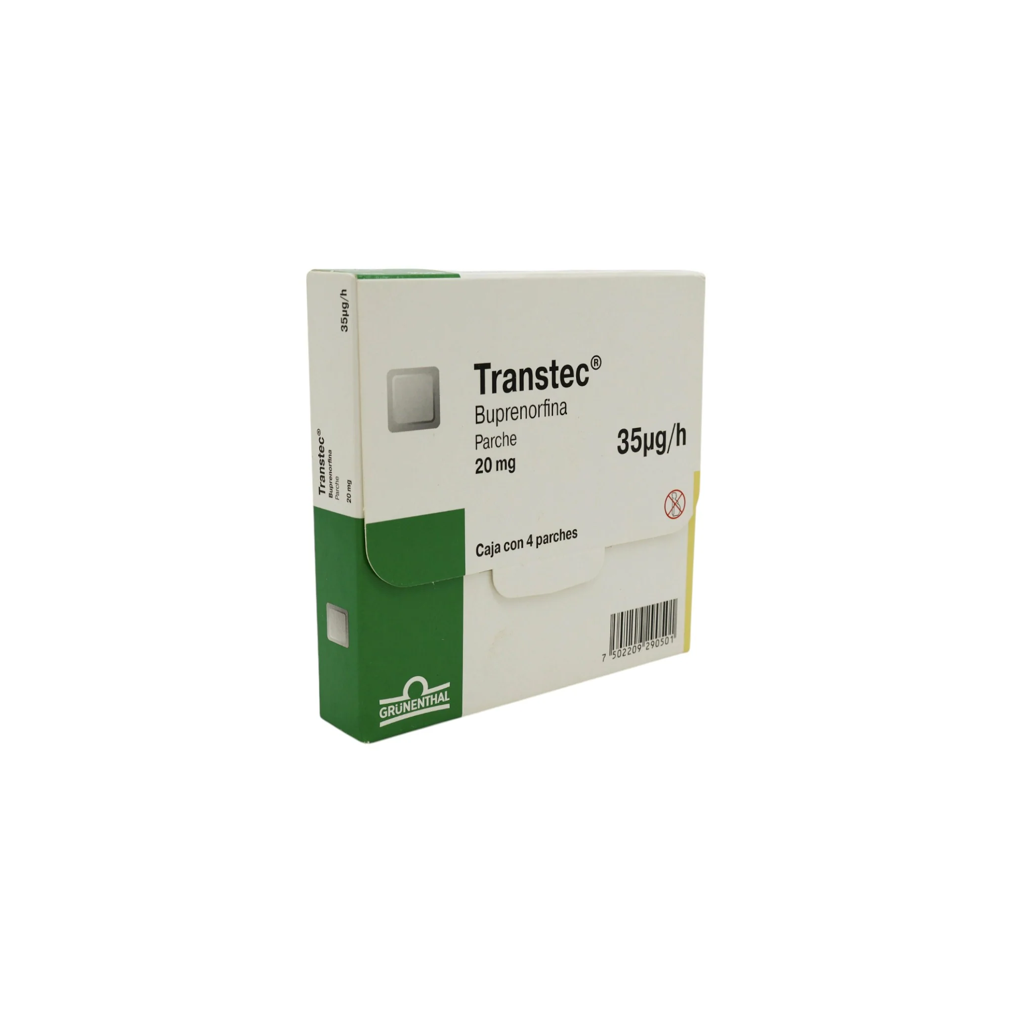 Transtec 20 mg Caja con 4 parches - Image 2