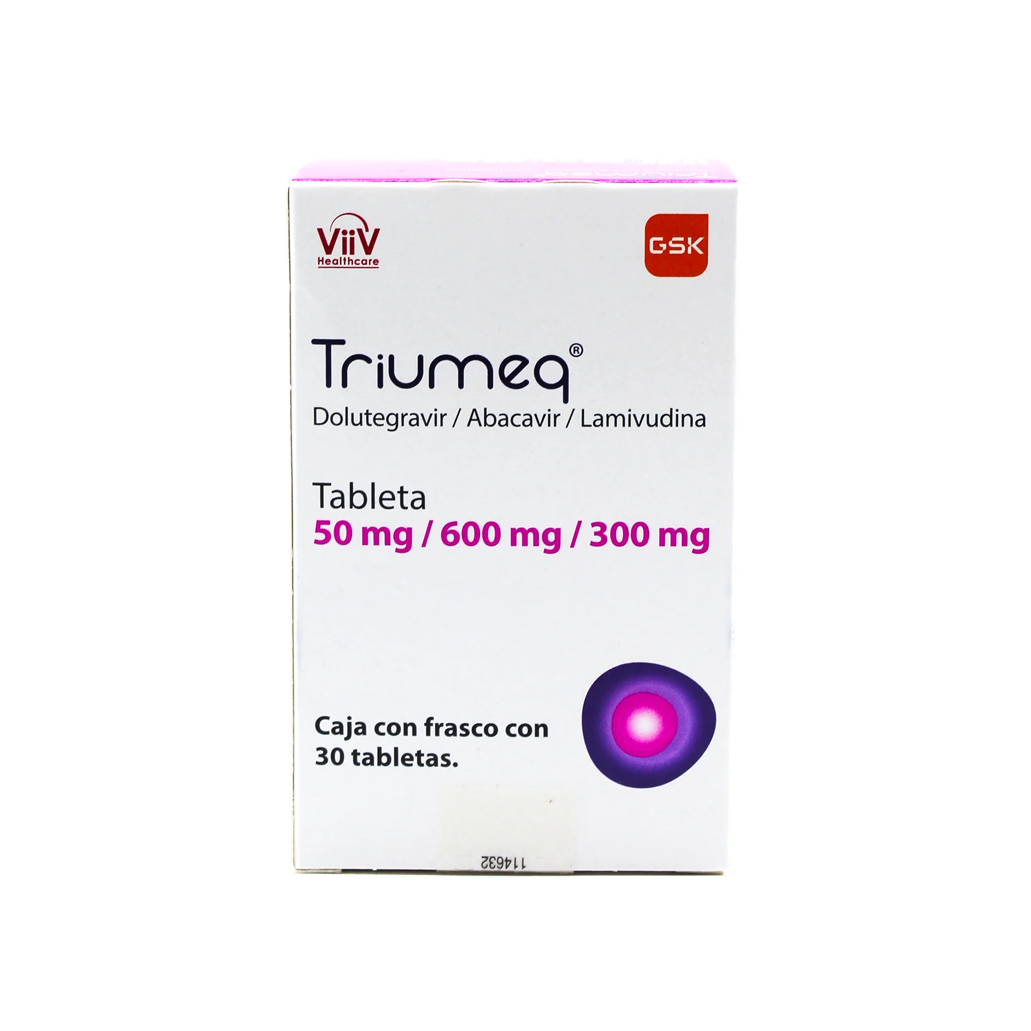 Triumeq 50 mg/ 600 mg / 300 mg Caja con 30 tabletas - Image 4