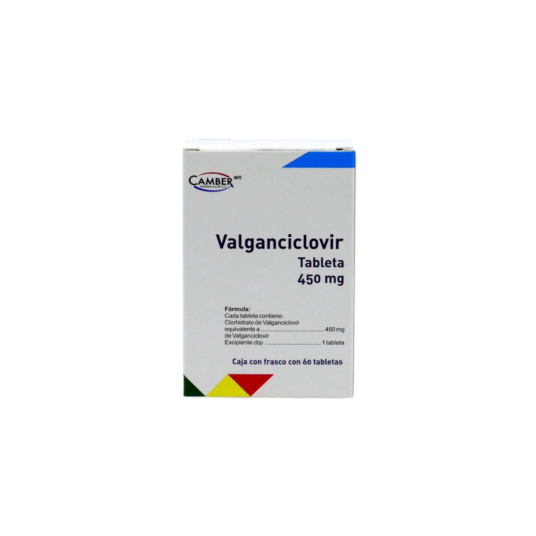 Valganciclovir 450 Mg, 60 Tabletas