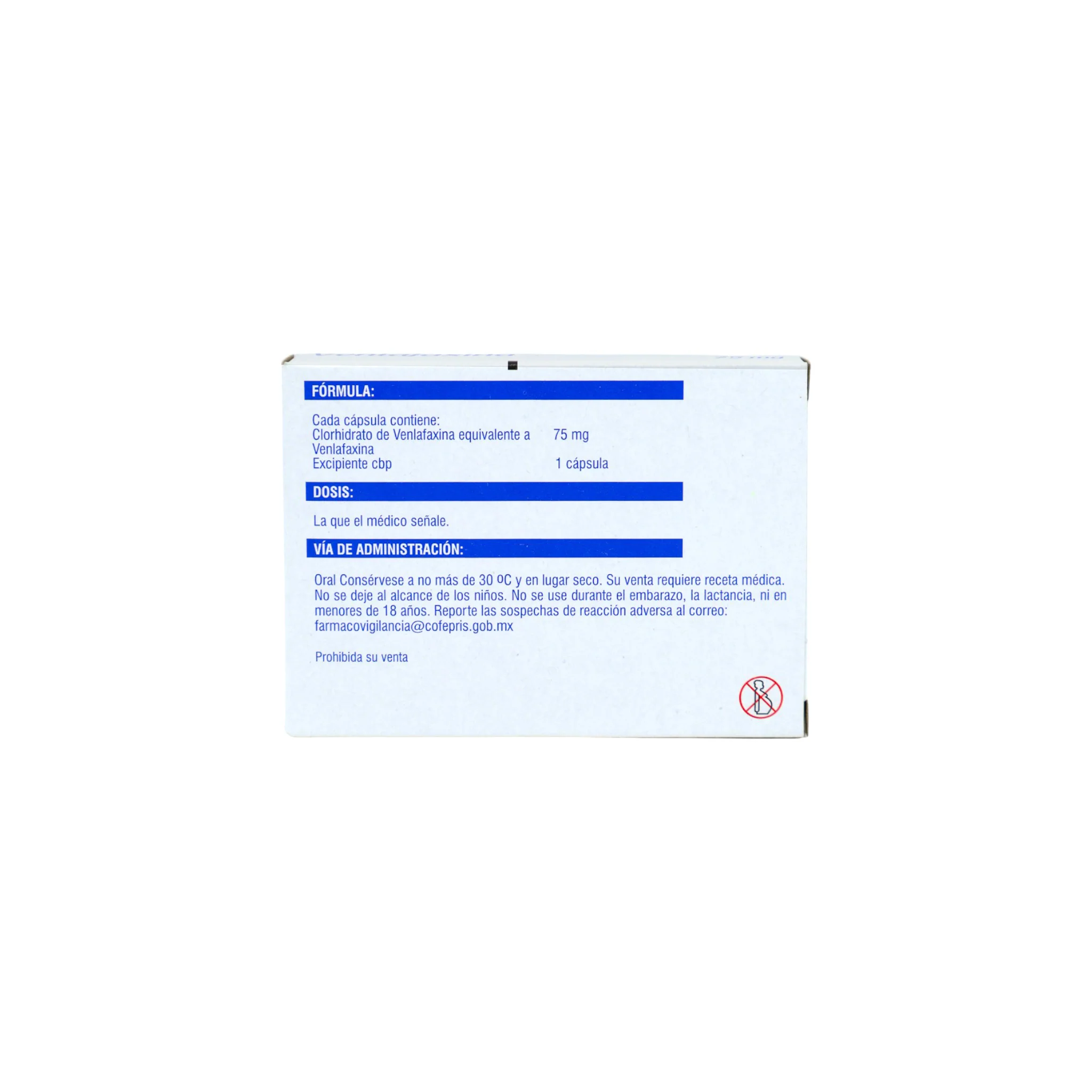 Venlafaxina de 75 mg Caja C/10 - Image 4