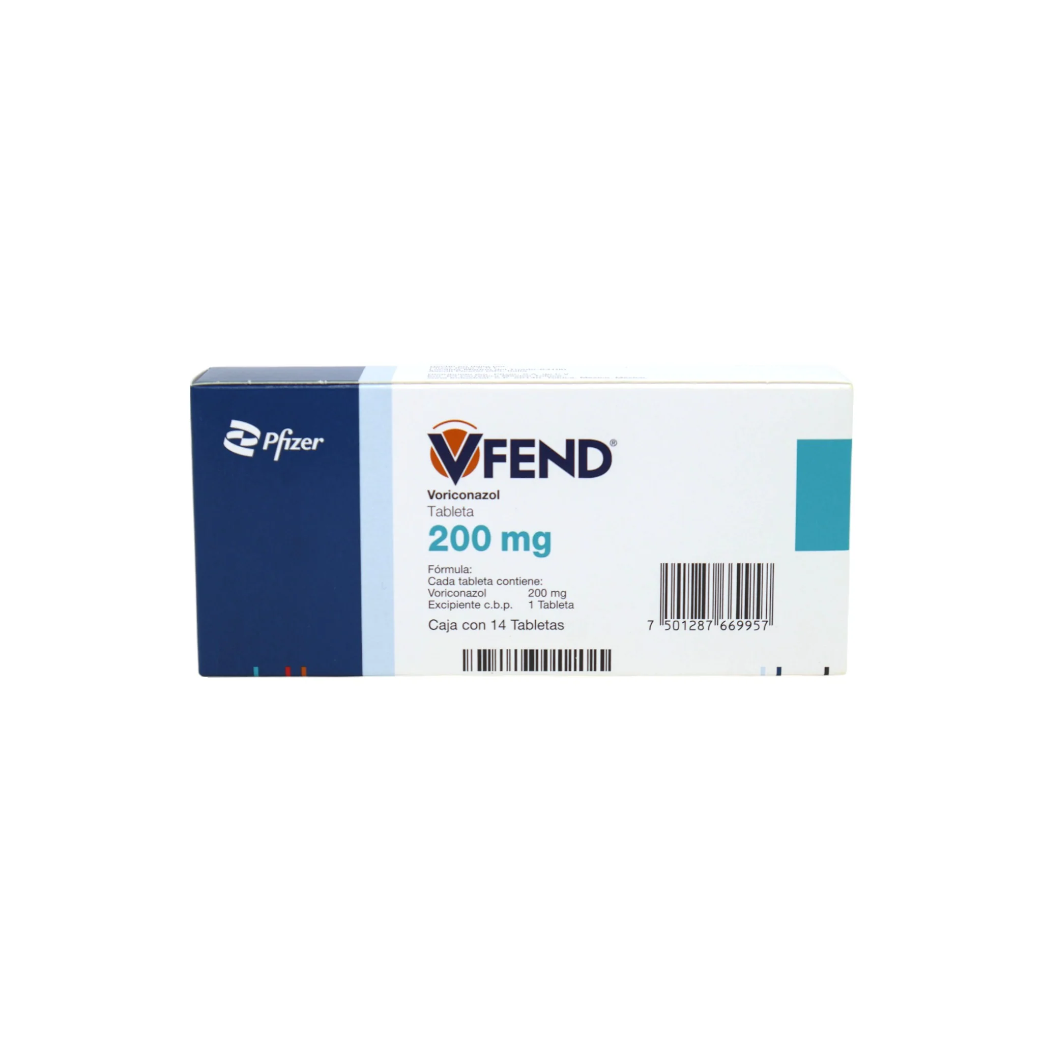 Vfend Voriconazol 200 mg, 14 Tabletas - Image 4