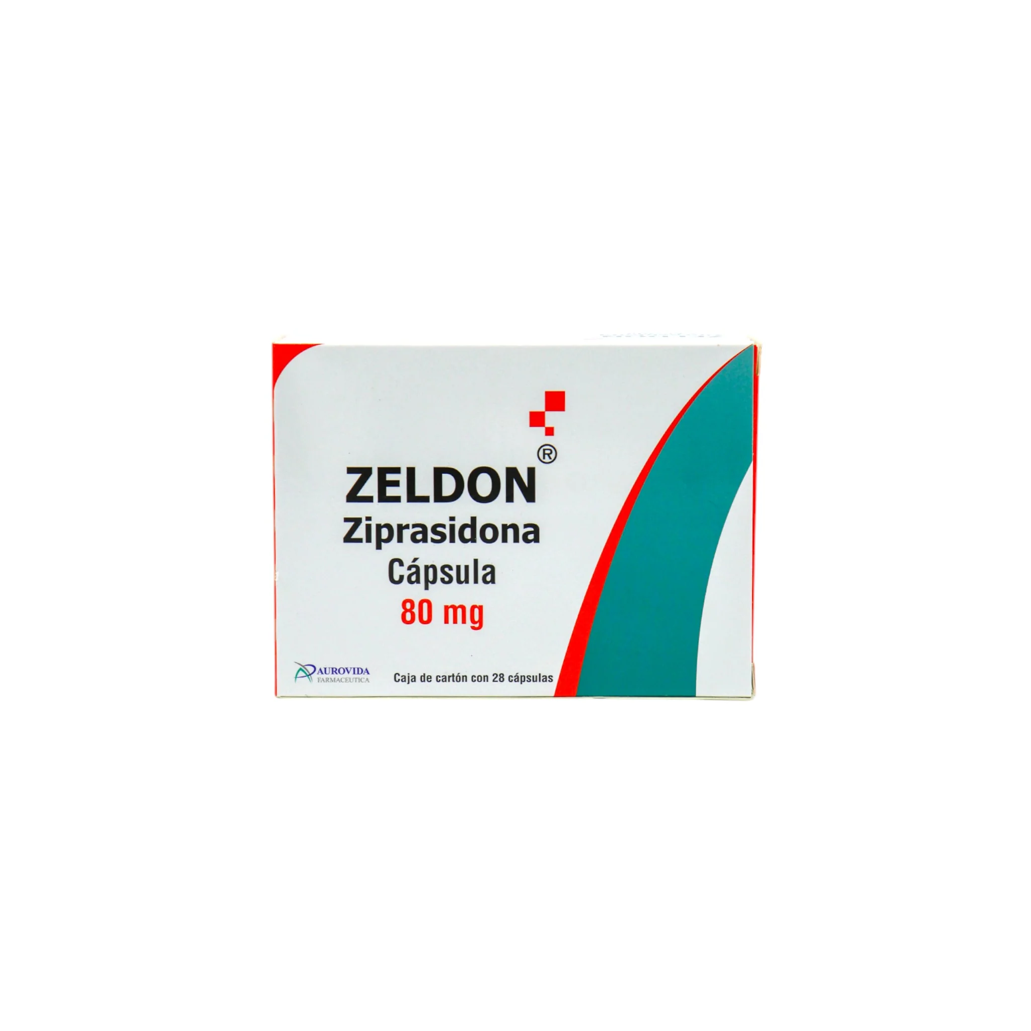Zeldon Ziprasidona 80 mg, 28 Cápsulas