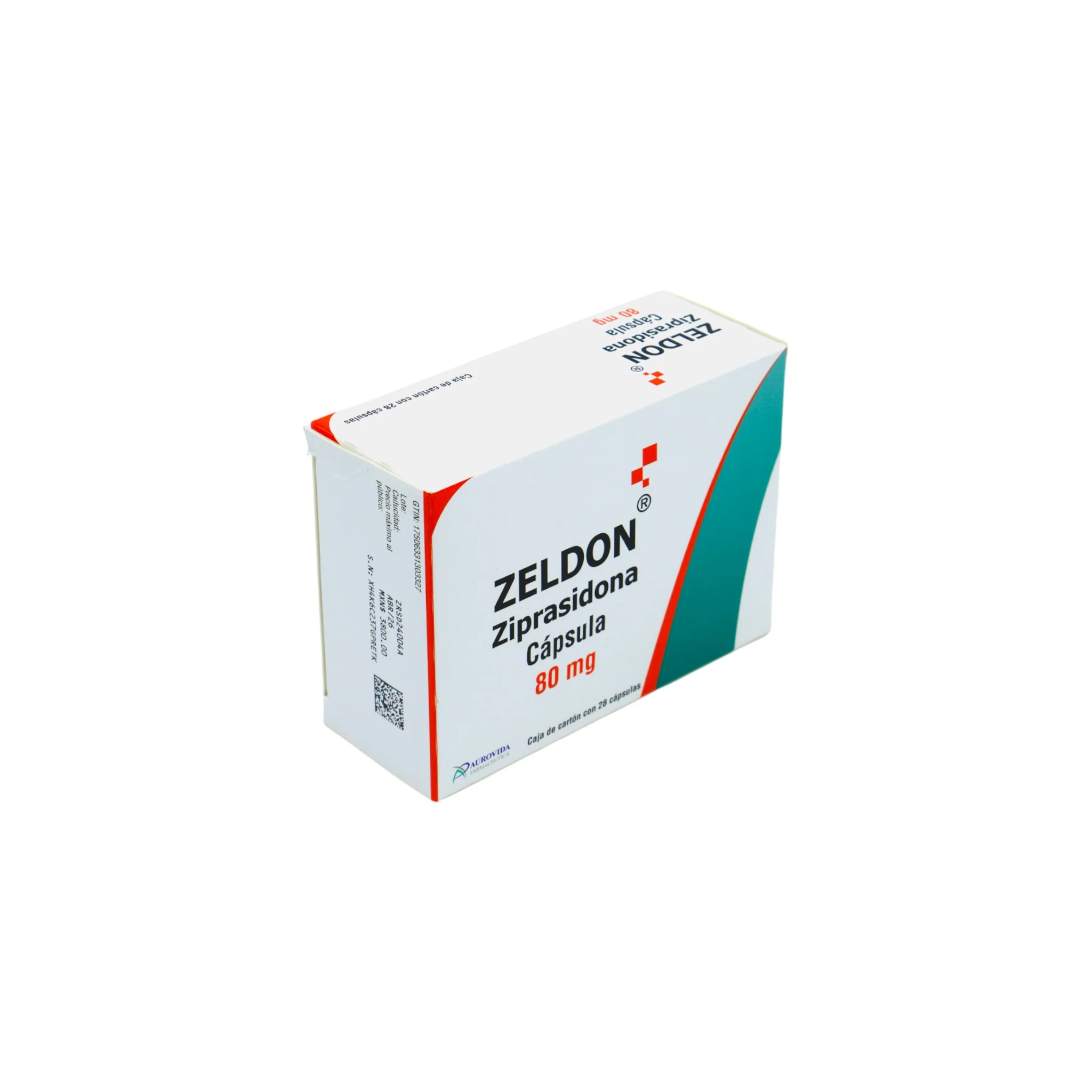 Zeldon Ziprasidona 80 mg, 28 Cápsulas - Image 2